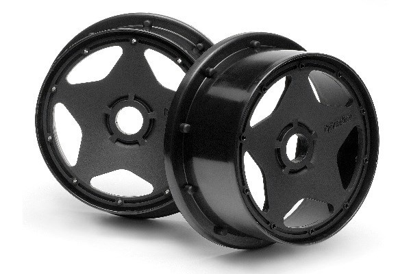 Super Star Wheel Black (120X60Mm/2Pcs) in the group TOYS, KIDS & BABY PRODUCTS / Radio controlled / Spare parts & Extra accessories / HPI / Rims / Offroad at TP E-commerce Nordic AB (A03053)