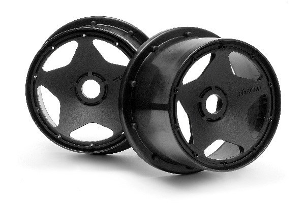 Super Star Wheel Black (120 X 75Mm/2Pcs) in the group TOYS, KIDS & BABY PRODUCTS / Radio controlled / Spare parts & Extra accessories / HPI / Rims / Offroad at TP E-commerce Nordic AB (A03056)