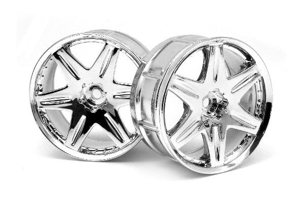 Lp29 Wheel Work Ls406 Chrome (2Pcs) in the group TOYS, KIDS & BABY PRODUCTS / Radio controlled / Spare parts & Extra accessories / HPI / Rims / Onroad at TP E-commerce Nordic AB (A03100)