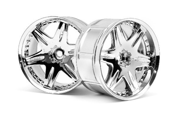 Lp35 Wheel Work Ls406 Chrome (2Pcs) in the group TOYS, KIDS & BABY PRODUCTS / Radio controlled / Spare parts & Extra accessories / HPI / Rims / Onroad at TP E-commerce Nordic AB (A03102)