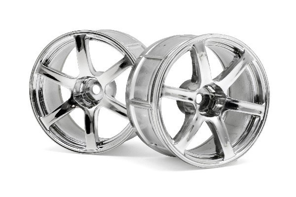 Lp32 Wheel Yokohama Avs Model T6 Chrome (2Pcs) in the group TOYS, KIDS & BABY PRODUCTS / Radio controlled / Spare parts & Extra accessories / HPI / Rims / Onroad at TP E-commerce Nordic AB (A03111)