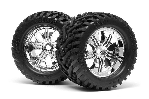 Mounted Goliath Tire 178X97Mm On Tremor Wheel Crm in the group TOYS, KIDS & BABY PRODUCTS / Radio controlled / Spare parts & Extra accessories / HPI / Tires & Rims at TP E-commerce Nordic AB (A03196)