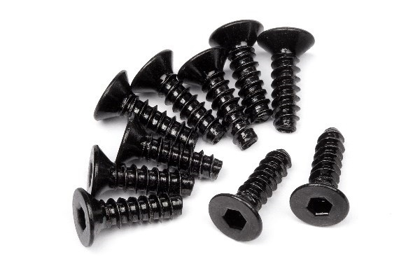Tp. Flat Head Screw M3X10Mm (Hex Socket/10Pcs) in the group TOYS, KIDS & BABY PRODUCTS / Radio controlled / Spare parts & Extra accessories / HPI / Screws / Mounts / Screws at TP E-commerce Nordic AB (A04215)
