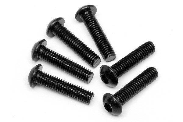 Button Head Screw M6X25Mm (Hex Socket/6Pcs) in the group TOYS, KIDS & BABY PRODUCTS / Radio controlled / Spare parts & Extra accessories / HPI / Screws / Mounts / Screws at TP E-commerce Nordic AB (A04257)