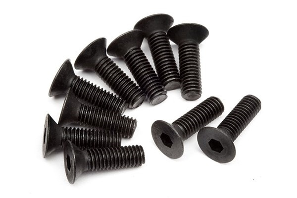Flat Head Screw M3X10Mm(Hex Socket/10Pcs) in the group TOYS, KIDS & BABY PRODUCTS / Radio controlled / Spare parts & Extra accessories / HPI / Screws / Mounts / Screws at TP E-commerce Nordic AB (A04346)