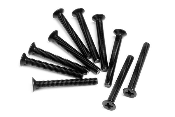 Flat Head Screw M3X26Mm (10Pcs) in the group TOYS, KIDS & BABY PRODUCTS / Radio controlled / Spare parts & Extra accessories / HPI / Screws / Mounts / Screws at TP E-commerce Nordic AB (A04393)