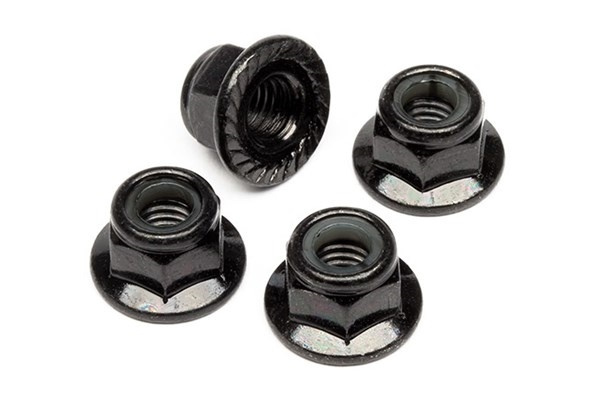 Flanged Lock Nut M5 (Black/4Pcs) in the group TOYS, KIDS & BABY PRODUCTS / Radio controlled / Spare parts & Extra accessories / HPI / Screws / Mounts / Nuts at TP E-commerce Nordic AB (A04490)