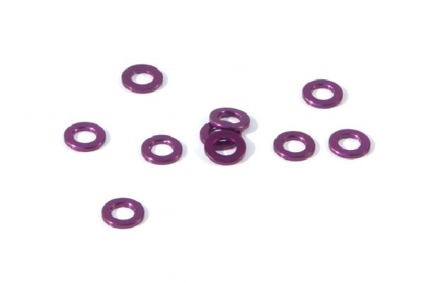 Aluminium Washer 3 X 6 X 0.75Mm (Purple/10 Pcs) in the group TOYS, KIDS & BABY PRODUCTS / Radio controlled / Spare parts & Extra accessories / HPI / Screws / Mounts / Discs at TP E-commerce Nordic AB (A04519)