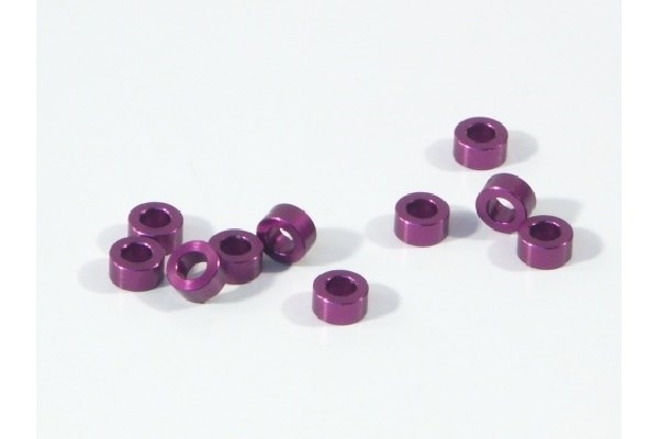 Aluminium Washer 3 X 6 X 3.0Mm (Purple/10 Pcs) in the group TOYS, KIDS & BABY PRODUCTS / Radio controlled / Spare parts & Extra accessories / HPI / Screws / Mounts / Discs at TP E-commerce Nordic AB (A04521)