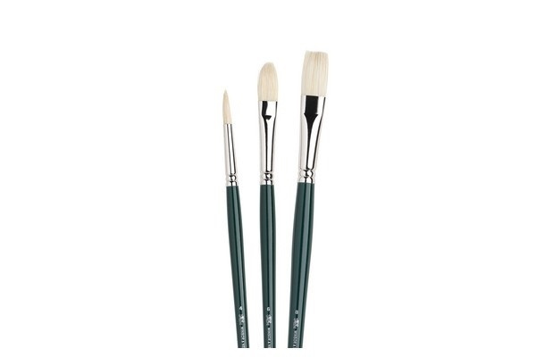 Woc Svinborstpensel, lång skaft 3-Pack in the group Sport, leisure & Hobby / Hobby / Paint & Draw / Brushes at TP E-commerce Nordic AB (A04632)