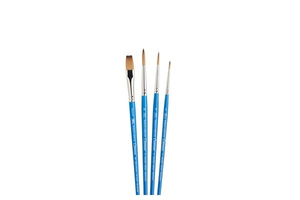 Cotman Penselset med kort skaft, 4st in the group Sport, leisure & Hobby / Hobby / Paint & Draw / Brushes at TP E-commerce Nordic AB (A04660)