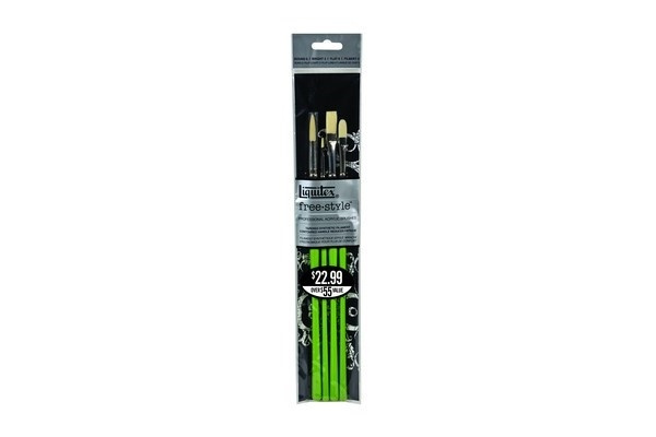 Free Style Penselset 4-pack in the group Sport, leisure & Hobby / Hobby / Paint & Draw / Brushes at TP E-commerce Nordic AB (A04749)