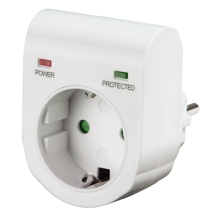HAMA SURGE PROTECTION ADAPTER in the group HOME, HOUSEHOLD & GARDEN / Electricity & Lighting / Power strips at TP E-commerce Nordic AB (A04773)