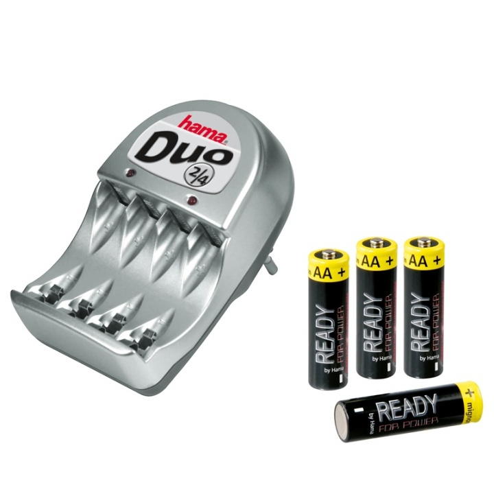 Hama Batteriladdare Duo 4x AA 1,2V/2000mAh in the group HOME ELECTRONICS / Batteries & Chargers / Battery charger at TP E-commerce Nordic AB (A04779)