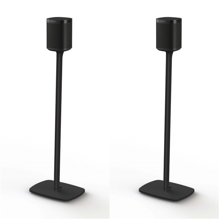 FLEXSON Floor Stand SONOS ONESONOS ONE/PLAY:1 Black Pair in the group HOME ELECTRONICS / Audio & Picture / Speakers & accessories / Speaker mounts at TP E-commerce Nordic AB (A04802)