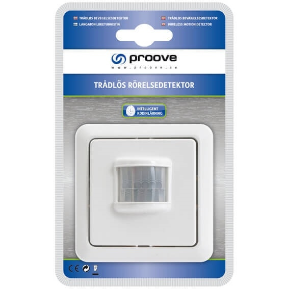 PROOVE Motion Sensor Wireless 166TU, White in the group HOME, HOUSEHOLD & GARDEN / Alarm & Security / Motion sensors at TP E-commerce Nordic AB (A04847)