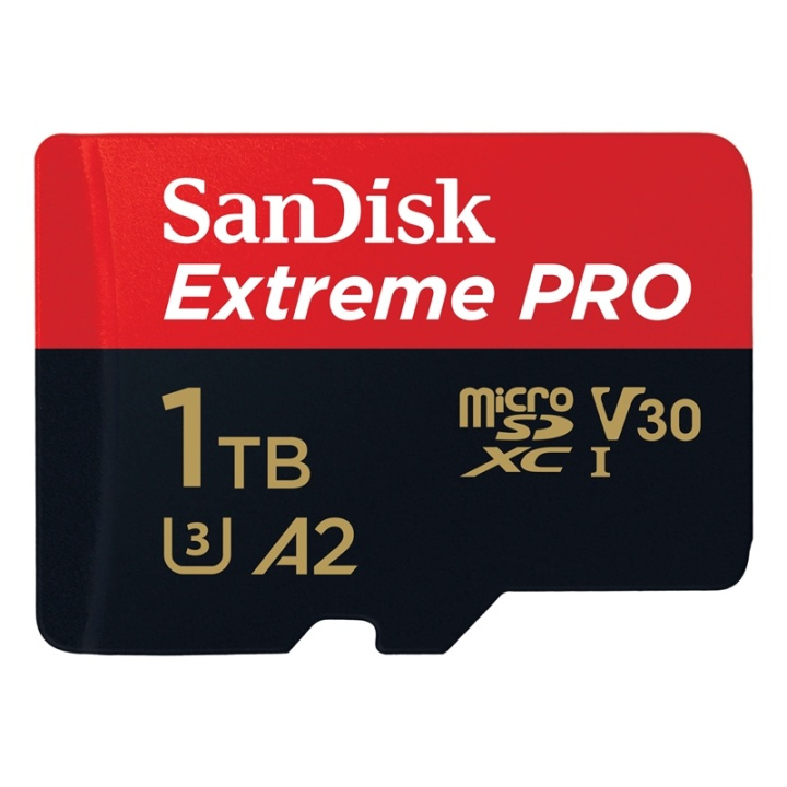SanDisk MicroSDXC Extreme Pro 1TB 170MB/s A2 C10 V30 U4 in the group HOME ELECTRONICS / Storage media / Memory cards / MicroSD/HC/XC at TP E-commerce Nordic AB (A05022)