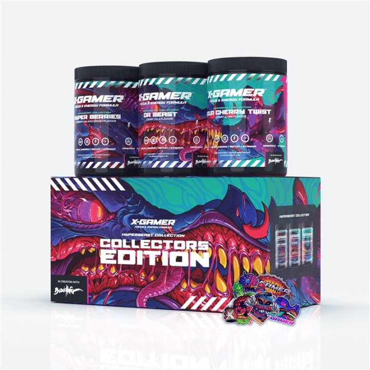 X-GAMER X-Tubz Hyper Beast Collection Box 3x 600g in the group COMPUTERS & PERIPHERALS / GAMING / Energydrinks for gamers at TP E-commerce Nordic AB (A05036)