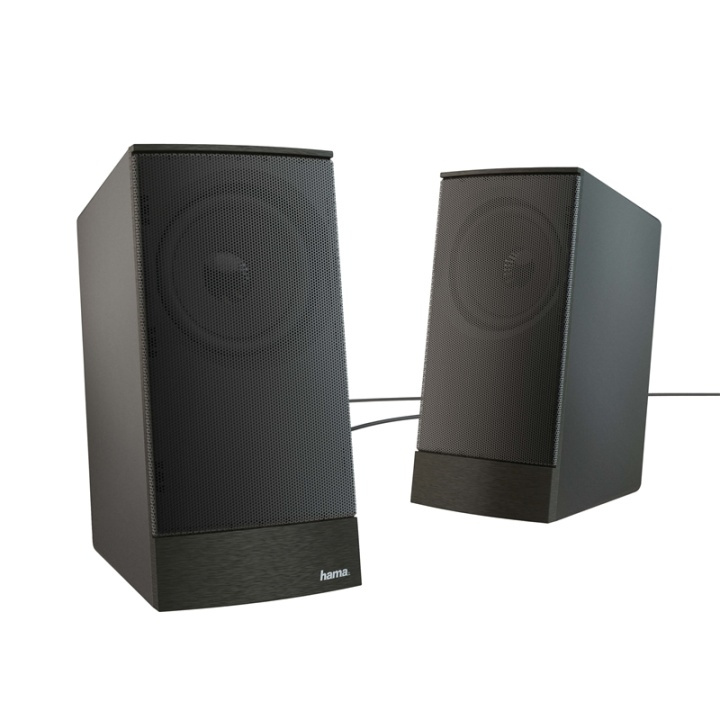 Hama PC Högtalare Sonic LS-208 2.0 Svart in the group COMPUTERS & PERIPHERALS / Computer accessories / Speakers at TP E-commerce Nordic AB (A05040)