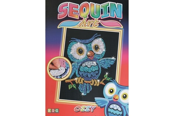Sequin Art Ozzy Owl 25x34cm in the group Sport, leisure & Hobby / Hobby / Paint & Draw / Diamond Painting at TP E-commerce Nordic AB (A05149)