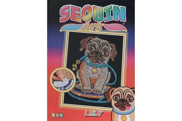 Sequin Art Lily Pug 25x34cm in the group Sport, leisure & Hobby / Hobby / Paint & Draw / Diamond Painting at TP E-commerce Nordic AB (A05150)
