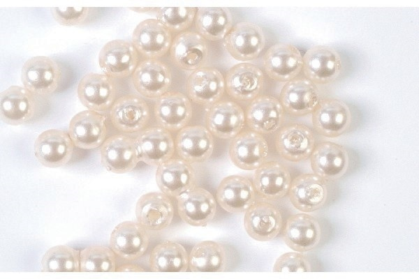 Plastpärlor 4mm 500g, Creme in the group Sport, leisure & Hobby / Hobby / Beads / Plastic beads at TP E-commerce Nordic AB (A05196)
