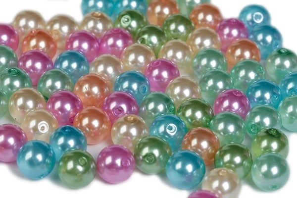 Pearl`n fun Blanka pärlor 10mm blandade färger, 500g in the group Sport, leisure & Hobby / Hobby / Beads / Plastic beads at TP E-commerce Nordic AB (A05251)