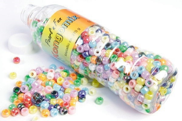 Pearl`n fun Pärlor kongomix metallic, 270g in the group Sport, leisure & Hobby / Hobby / Beads / Plastic beads at TP E-commerce Nordic AB (A05260)