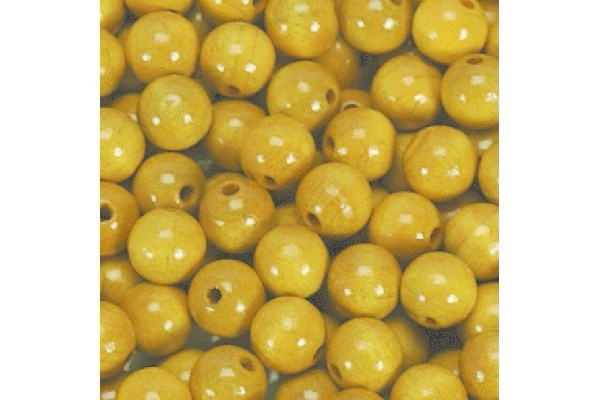 Träpärlor 8mm 1000 st, Gul in the group Sport, leisure & Hobby / Hobby / Beads / Wooden beads at TP E-commerce Nordic AB (A05270)