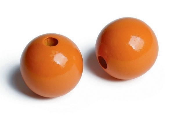 Träpärlor 35mm 20st, Orange in the group Sport, leisure & Hobby / Hobby / Beads / Wooden beads at TP E-commerce Nordic AB (A05280)