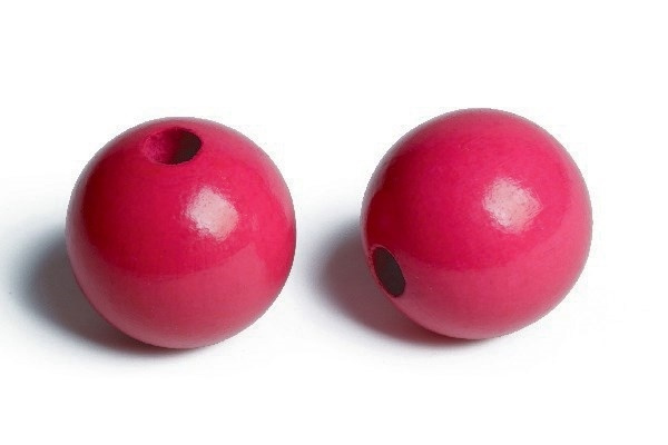 Träpärlor 35mm 20st, Rosa in the group Sport, leisure & Hobby / Hobby / Beads / Wooden beads at TP E-commerce Nordic AB (A05282)