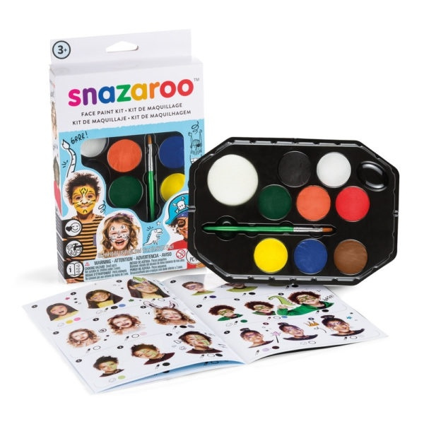 Snazaroo Ansiktfärg 10 delar + Guide in the group TOYS, KIDS & BABY PRODUCTS / Toys / Masquerade costumes at TP E-commerce Nordic AB (A05301)