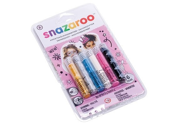 Snazaroo Ansiktfärg Stift, 6st in the group TOYS, KIDS & BABY PRODUCTS / Toys / Masquerade costumes at TP E-commerce Nordic AB (A05302)