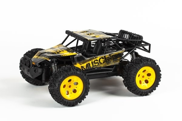 Muscle Off-Road 1:12 RC-Bil, 2,4GHz, Gul Metallic in the group TOYS, KIDS & BABY PRODUCTS / Radio controlled / RC cars at TP E-commerce Nordic AB (A05391)