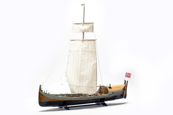 1:20 Nordlandsbaaden - wooden hull in the group Sport, leisure & Hobby / Hobby / Wooden model kits / Ships at TP E-commerce Nordic AB (A05399)