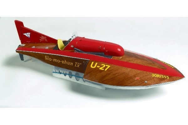 1:12 Slo-Mo-Shun IV- wooden hull in the group Sport, leisure & Hobby / Hobby / Wooden model kits / Ships at TP E-commerce Nordic AB (A05408)