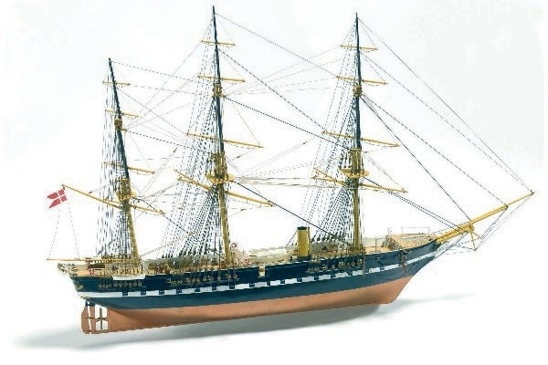 1:100 Fregatten Jylland limited editi -Wooden hull in the group Sport, leisure & Hobby / Hobby / Wooden model kits / Ships at TP E-commerce Nordic AB (A05444)
