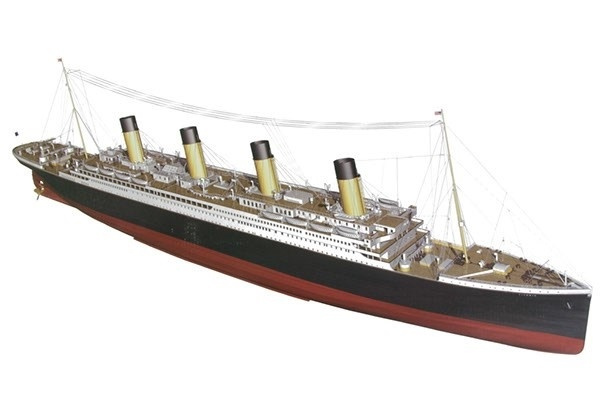 1:144 RMS Titanic Complete -Wooden hull in the group Sport, leisure & Hobby / Hobby / Wooden model kits / Ships at TP E-commerce Nordic AB (A05445)