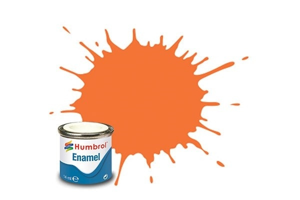 Paint enamel gloss 14 ml orange in the group Sport, leisure & Hobby / Hobby / Hobby colors / Humbrol / Oil based at TP E-commerce Nordic AB (A05505)
