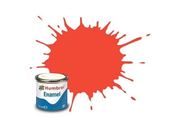 Paint enamel satin 14 ml signal red in the group Sport, leisure & Hobby / Hobby / Hobby colors / Humbrol / Oil based at TP E-commerce Nordic AB (A05616)