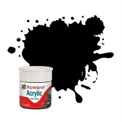 Acrylic Paint Rail Colours Dirty Black in the group Sport, leisure & Hobby / Hobby / Hobby colors / Humbrol / Water-based at TP E-commerce Nordic AB (A05688)