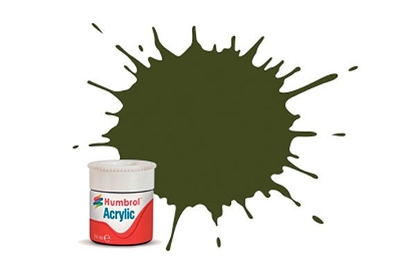 Acrylic maling olive drab 14ml - Mat - replaced in the group Sport, leisure & Hobby / Hobby / Hobby colors / Humbrol / Water-based at TP E-commerce Nordic AB (A05738)