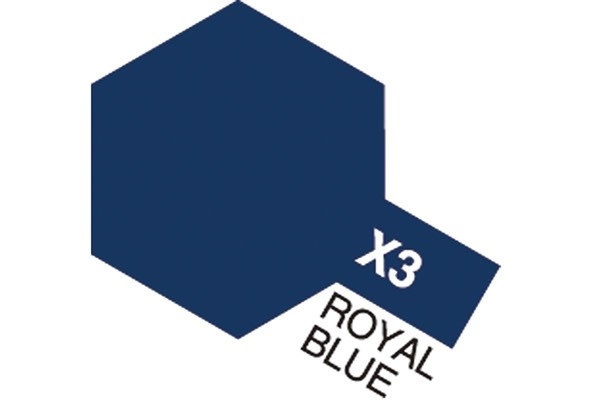 Acrylic Mini X-3 Royal Blue in the group Sport, leisure & Hobby / Hobby / Hobby colors / Tamiya / Water-based at TP E-commerce Nordic AB (A05779)