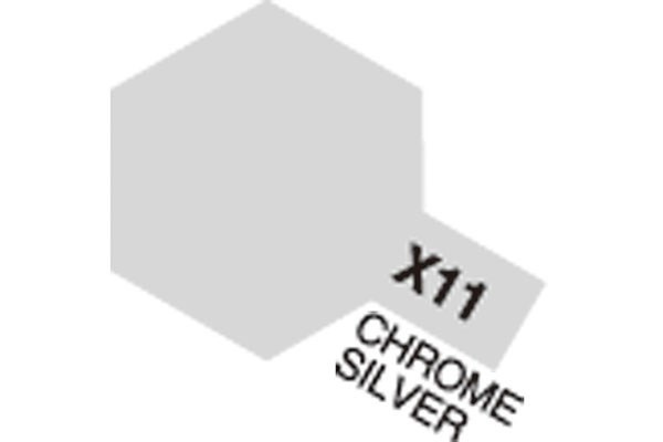 Acrylic Mini X-11 Chrome Silver in the group Sport, leisure & Hobby / Hobby / Hobby colors / Tamiya / Water-based at TP E-commerce Nordic AB (A05787)