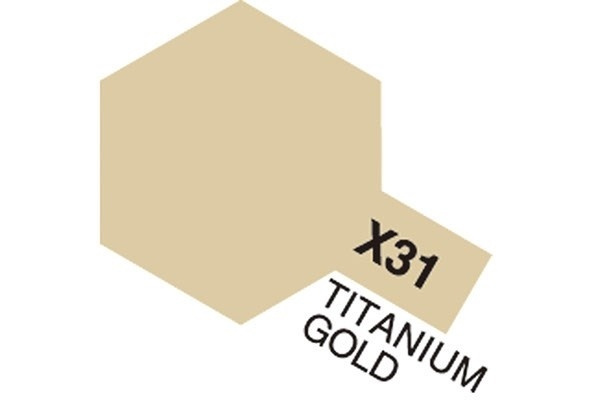 Acrylic Mini X-31 Titan. Gold in the group Sport, leisure & Hobby / Hobby / Hobby colors / Tamiya / Water-based at TP E-commerce Nordic AB (A05805)