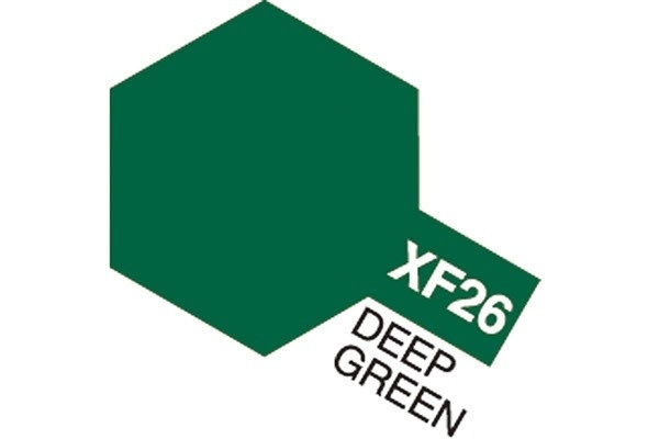 Acrylic Mini XF-26 Deep Green in the group Sport, leisure & Hobby / Hobby / Hobby colors / Tamiya / Water-based at TP E-commerce Nordic AB (A05835)