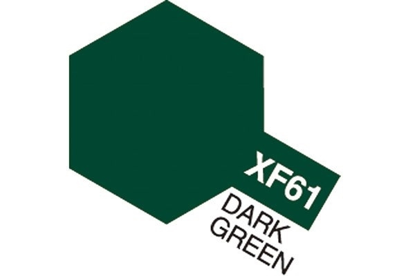 Acrylic Mini XF-61 Dark Green in the group Sport, leisure & Hobby / Hobby / Hobby colors / Tamiya / Water-based at TP E-commerce Nordic AB (A05850)