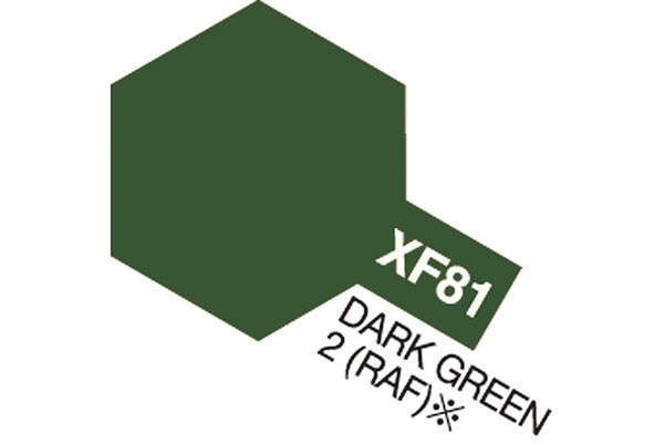 Acrylic Mini XF-81 Dark Green 2 RAF in the group Sport, leisure & Hobby / Hobby / Hobby colors / Tamiya / Water-based at TP E-commerce Nordic AB (A05870)