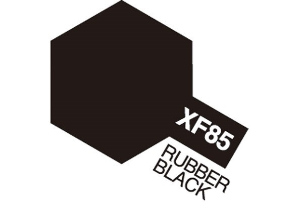 Acrylic Mini XF-85 Rubber Black in the group Sport, leisure & Hobby / Hobby / Hobby colors / Tamiya / Water-based at TP E-commerce Nordic AB (A05874)
