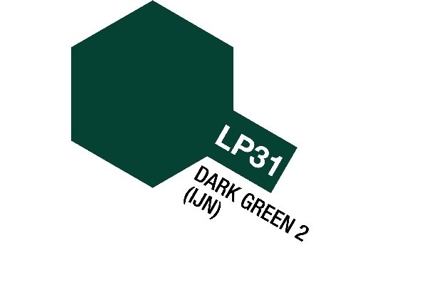 Tamiya Lacquer Paint LP-31 Dark Green 2 (IJN) in the group Sport, leisure & Hobby / Hobby / Hobby colors / Tamiya / Varnished based at TP E-commerce Nordic AB (A05907)